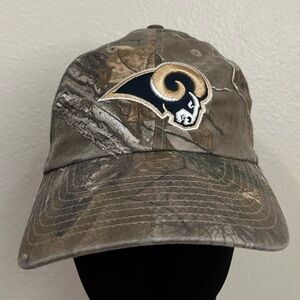 St. Louis Rams 47 Forty Seven‎ Realtree Camo Adjustable Field Hat Cap NFL OSFM
